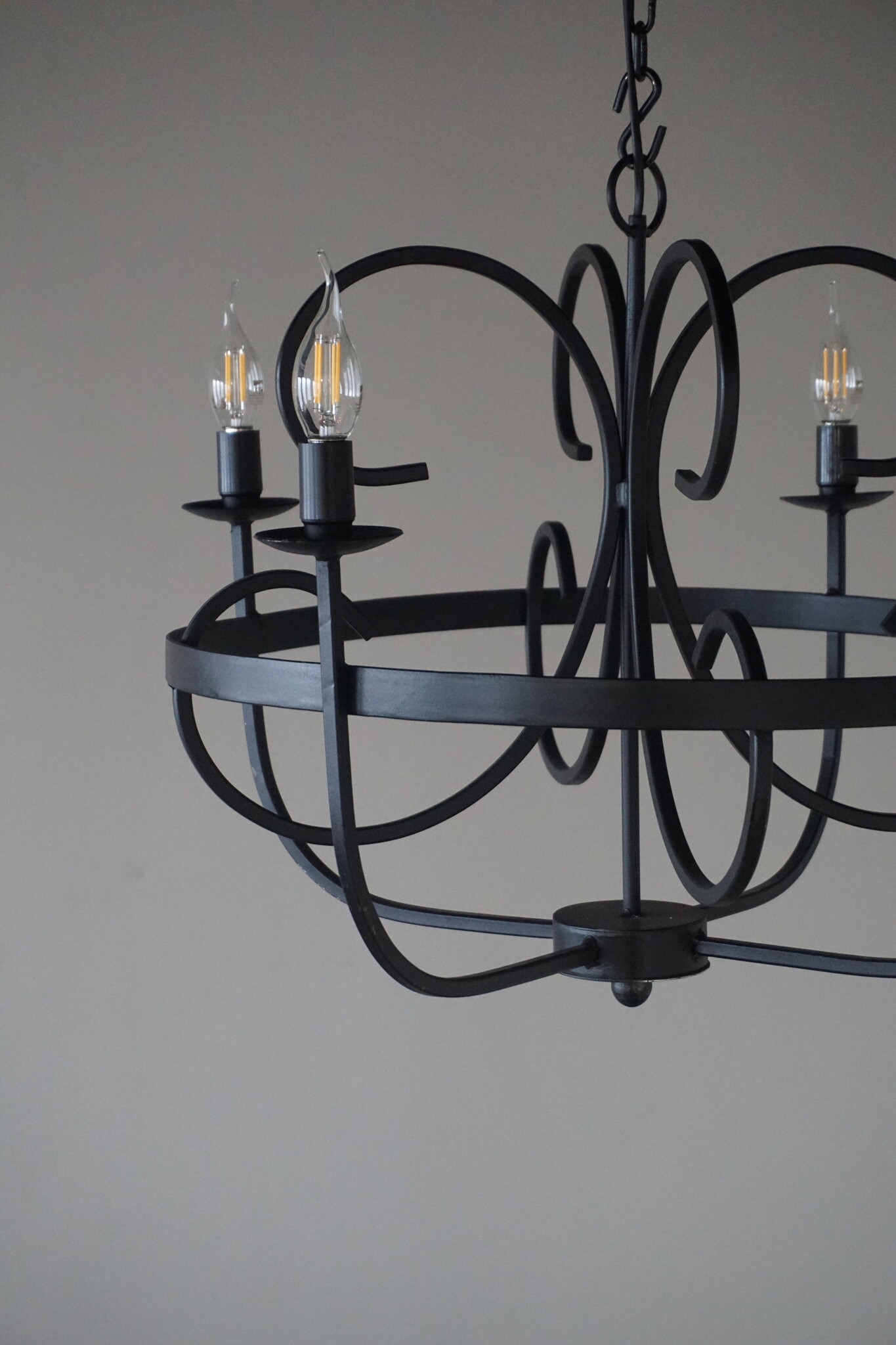 Rene Houtman Kroonluchter | 4-Arms | Zwart | H50 x Ø53 cm