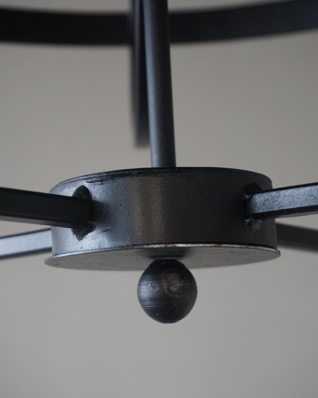 Rene Houtman Kroonluchter | 4-Arms | Zwart | H50 x Ø53 cm