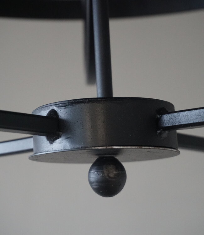 Rene Houtman Kroonluchter | 4-Arms | Zwart | H50 x Ø53 cm