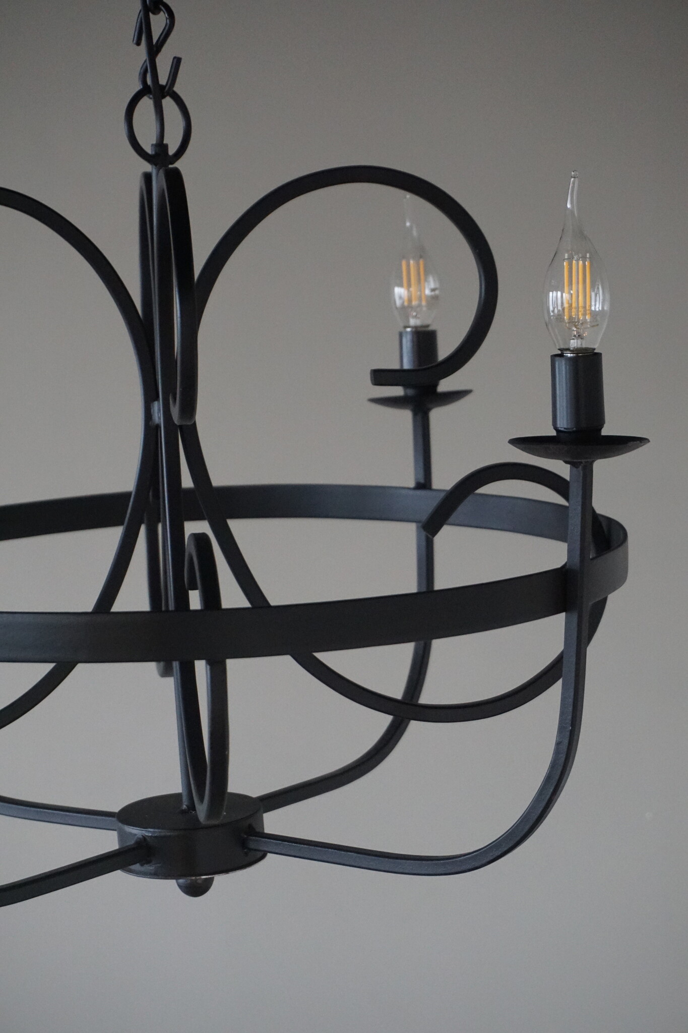 Rene Houtman Kroonluchter | 4-Arms | Zwart | H50 x Ø53 cm