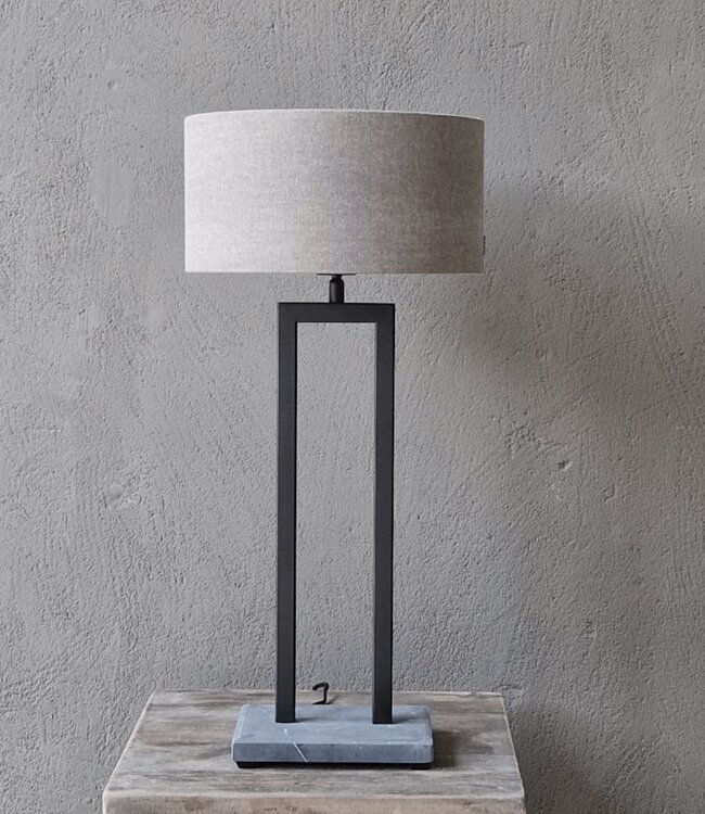 Luksa Home Collection Tafellamp Wilfred | Natuurstenen Voet | H55 cm