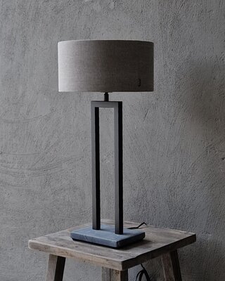 Luksa Home Collection Tafellamp Wilfred | Natuurstenen Voet | H55 cm