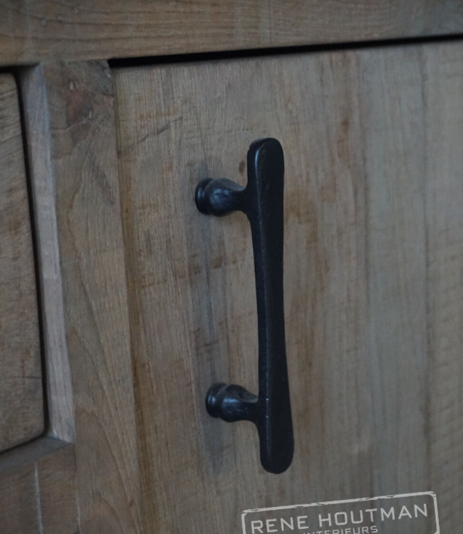 Rene Houtman Badkamermeubel | Verouderd Eiken | H85 x B120 x D55 cm