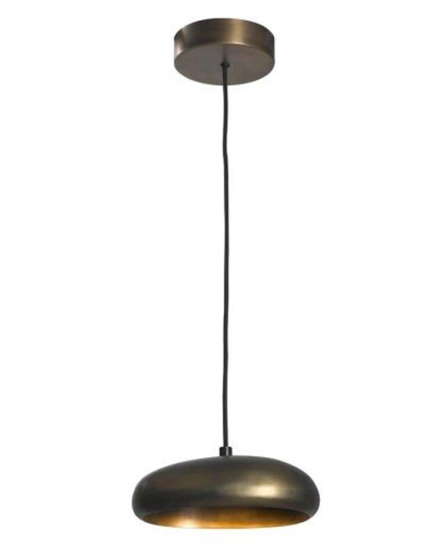 Frezoli Hanglamp Pebble | Ovale Kap | Donker Messing