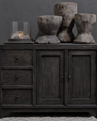 Luksa Home Collection Dressoir | Antique Grey | 2-deurs 3-lades
