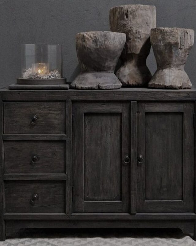 Luksa Home Collection Dressoir | Antique Grey | 2-deurs 3-lades