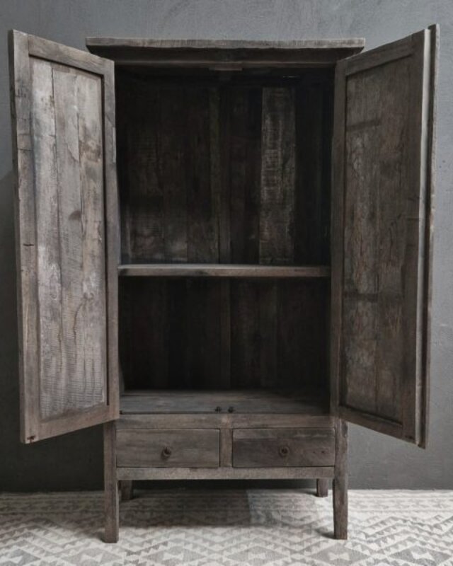 Luksa Home Collection Kast Nikki | Antique Grey | H190xB100xD50 Cm