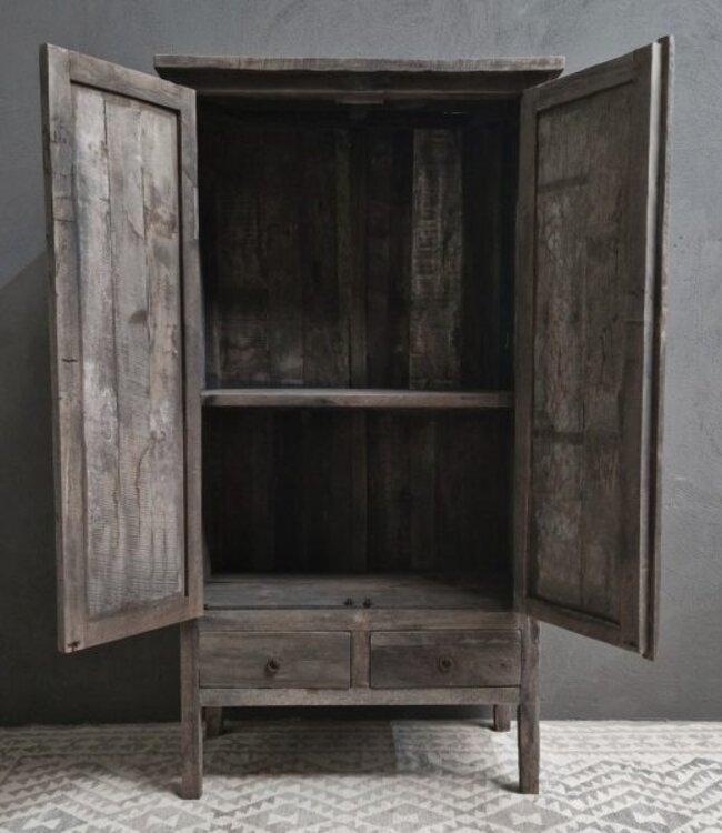 Luksa Home Collection Kast Nikki | Antique Grey | H190xB100xD50 Cm