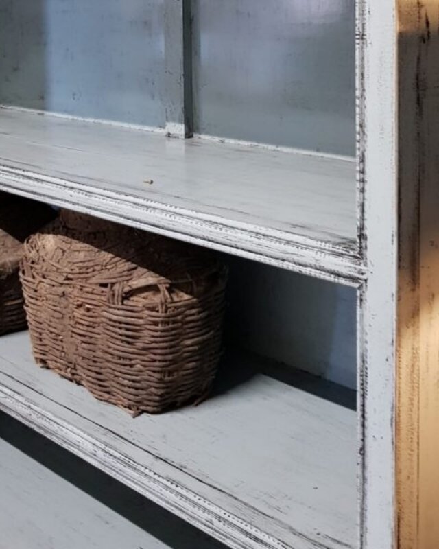 Luksa Home Collection Landelijke Vintage Buffetkast | Grijs-Blauw