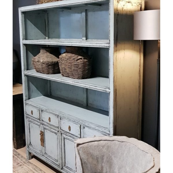 Luksa Home Collection Landelijke Vintage Buffetkast | Grijs-Blauw