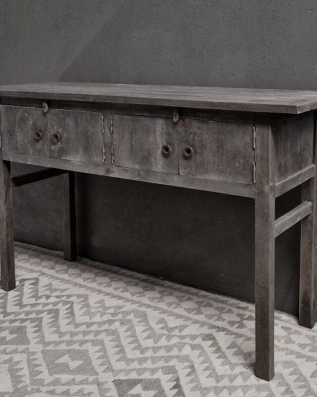 Luksa Home Collection Wandtafel | Antique Grey | H90xB150xD46 Cm
