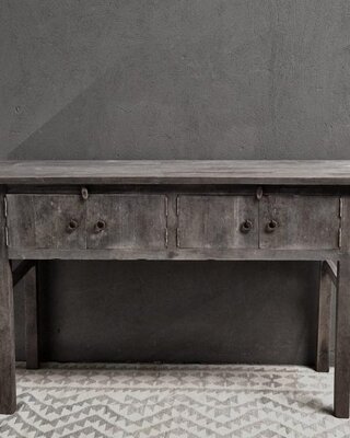 Luksa Home Collection Wandtafel | Antique Grey | H90xB150xD46 Cm