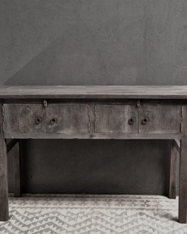 Luksa Home Collection Wandtafel | Antique Grey | H90xB150xD46 Cm