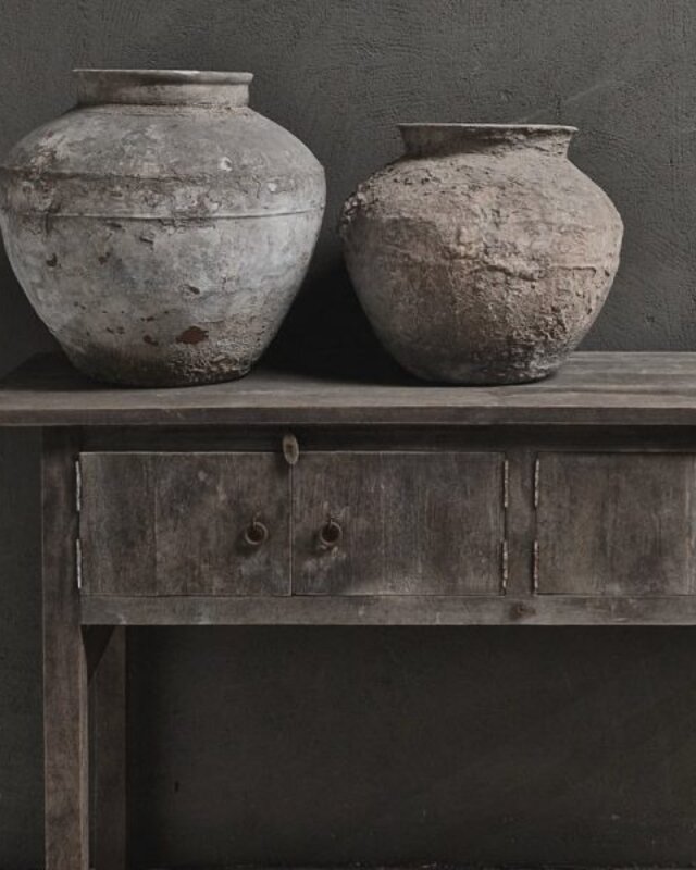 Luksa Home Collection Wandtafel | Antique Grey | H90xB150xD46 Cm