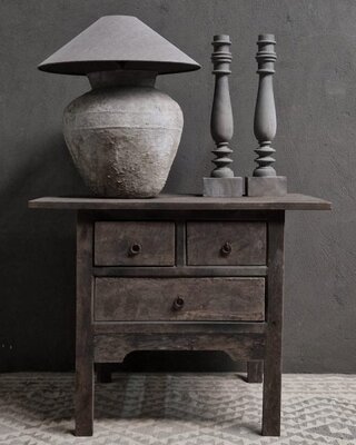Luksa Home Collection Tafel | Antique Grey | H80xB100xD65 Cm