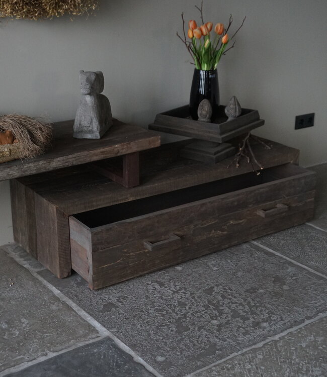 Rene Houtman TV-Meubel Nero | Met Lade | 2-delig