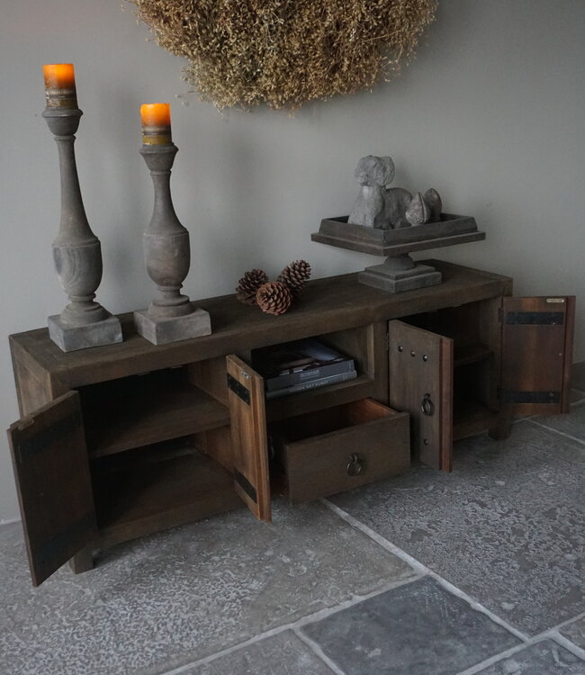 Rene Houtman TV-Meubel Rough | Grey | H55,5 x B150 x D40,5 Cm