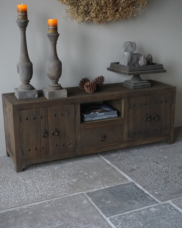 Rene Houtman TV-Meubel Rough | Grey | H55,5 x B150 x D40,5 Cm