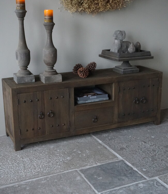 Rene Houtman TV-Meubel Rough | Grey | H55,5 x B150 x D40,5 Cm