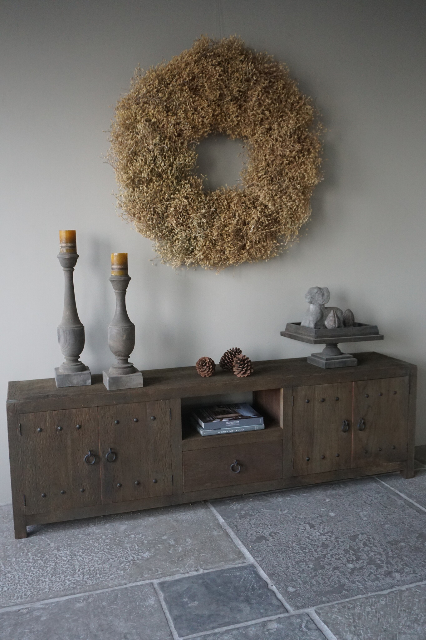 Rene Houtman TV-Meubel Rough | Grey | H61,5 x B200 x D40 Cm