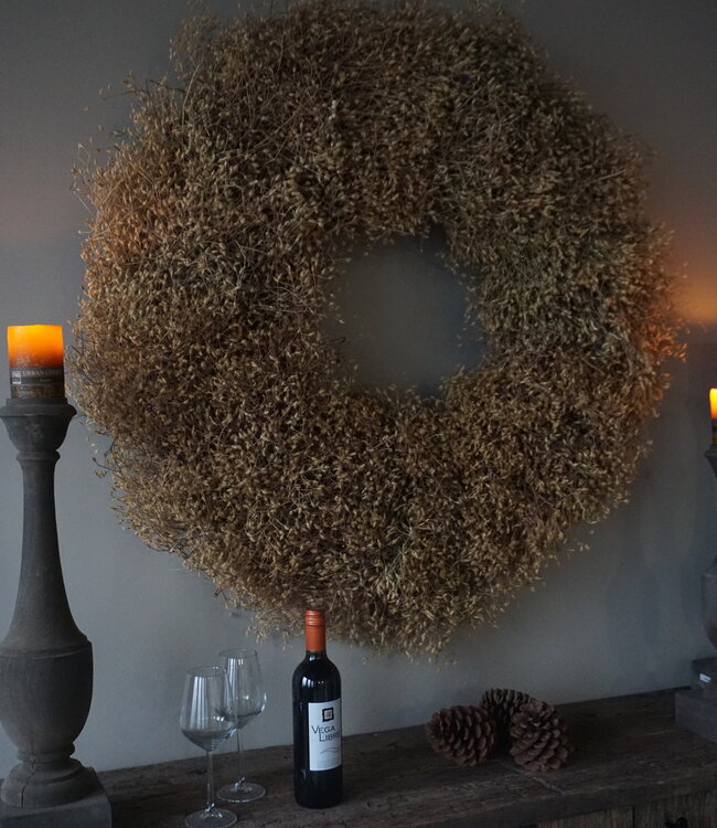 Rene Houtman Natuurlijk Gedroogde Krans | D100 Cm