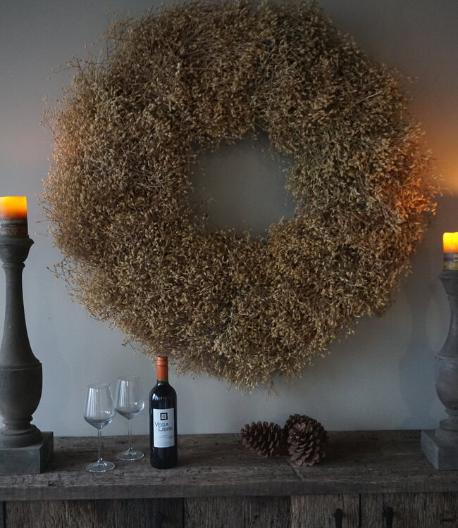 Rene Houtman Natuurlijk Gedroogde Krans | D100 Cm