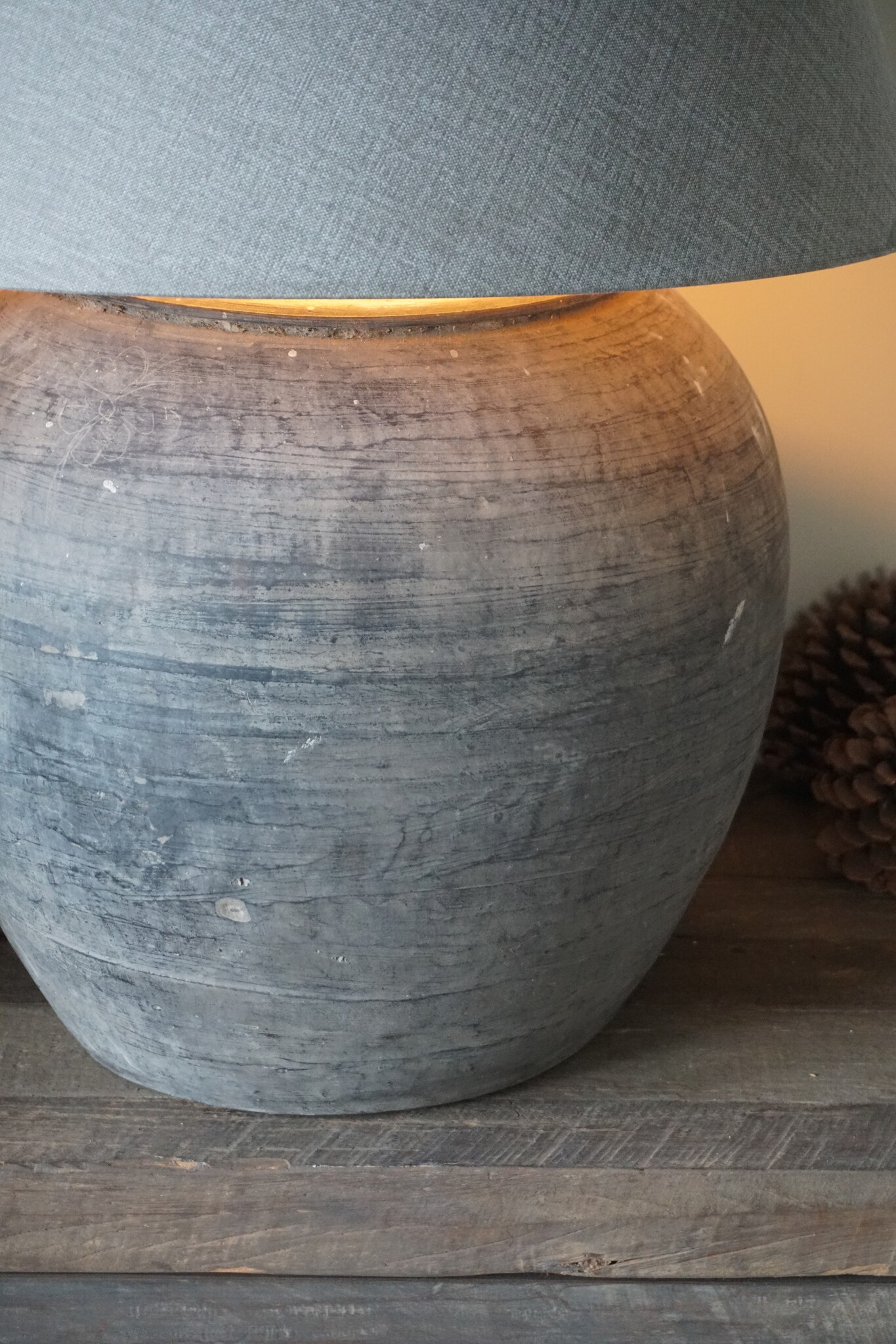 Aura Peeperkorn Chinese Terracotta Lamp | H40 x D40 Cm
