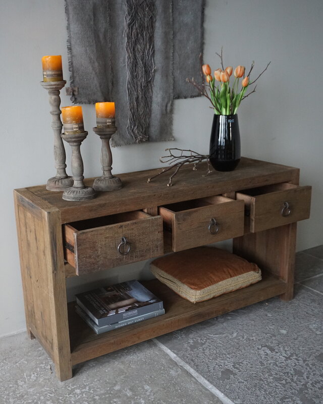 Rene Houtman Sidetable | Grey | H65 x B120 x D40 cm