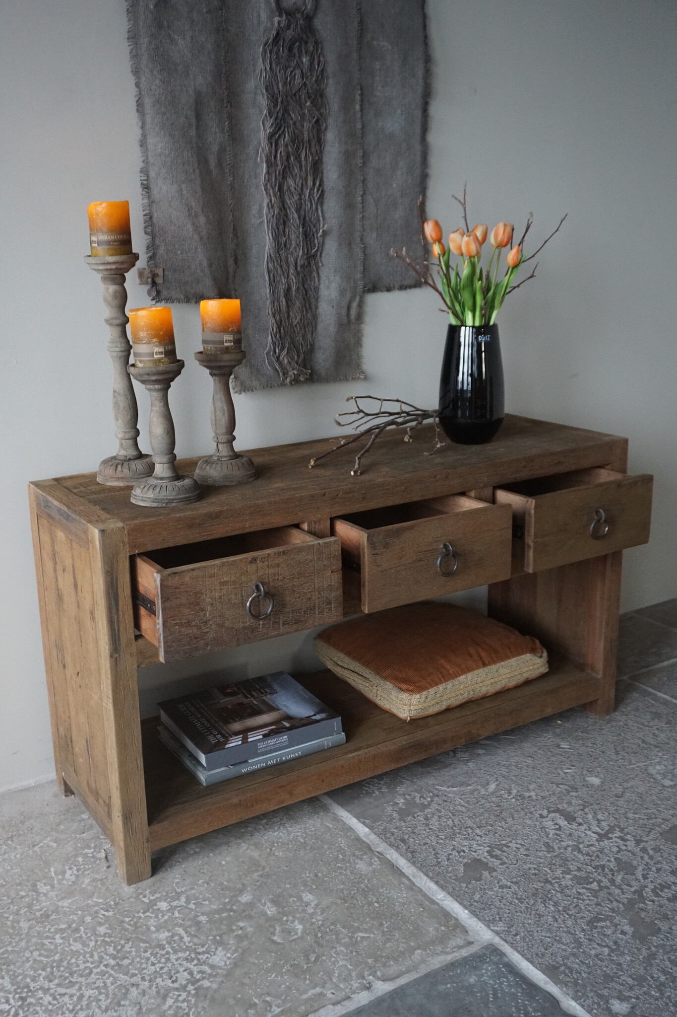 Rene Houtman Sidetable | Grey | H65 x B120 x D40 cm