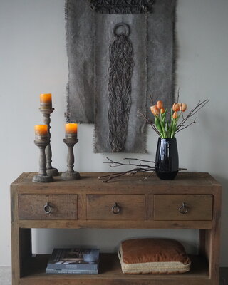 Rene Houtman Sidetable | Grey | H65 x B120 x D40 cm