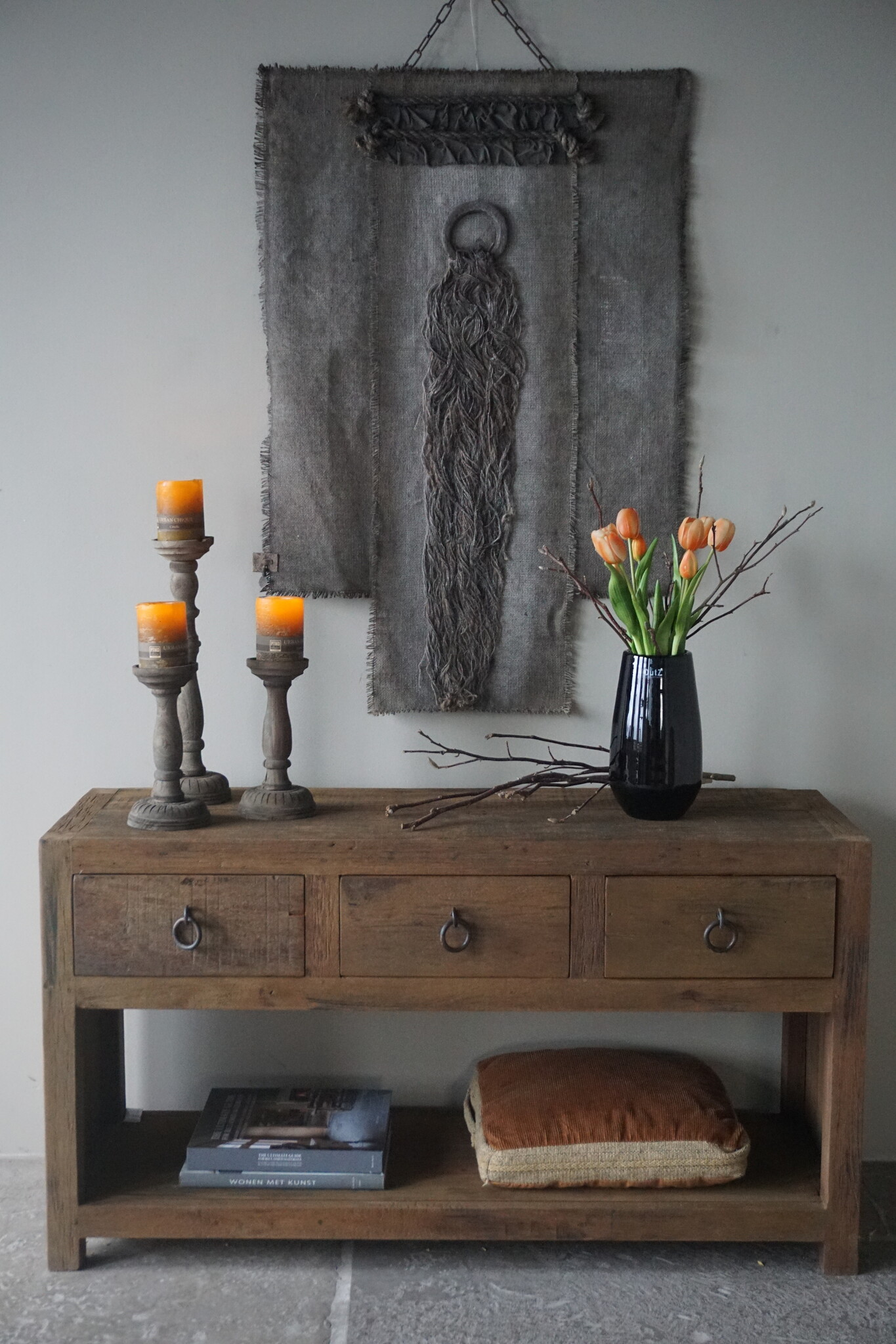 Rene Houtman Sidetable | Grey | H65 x B120 x D40 cm
