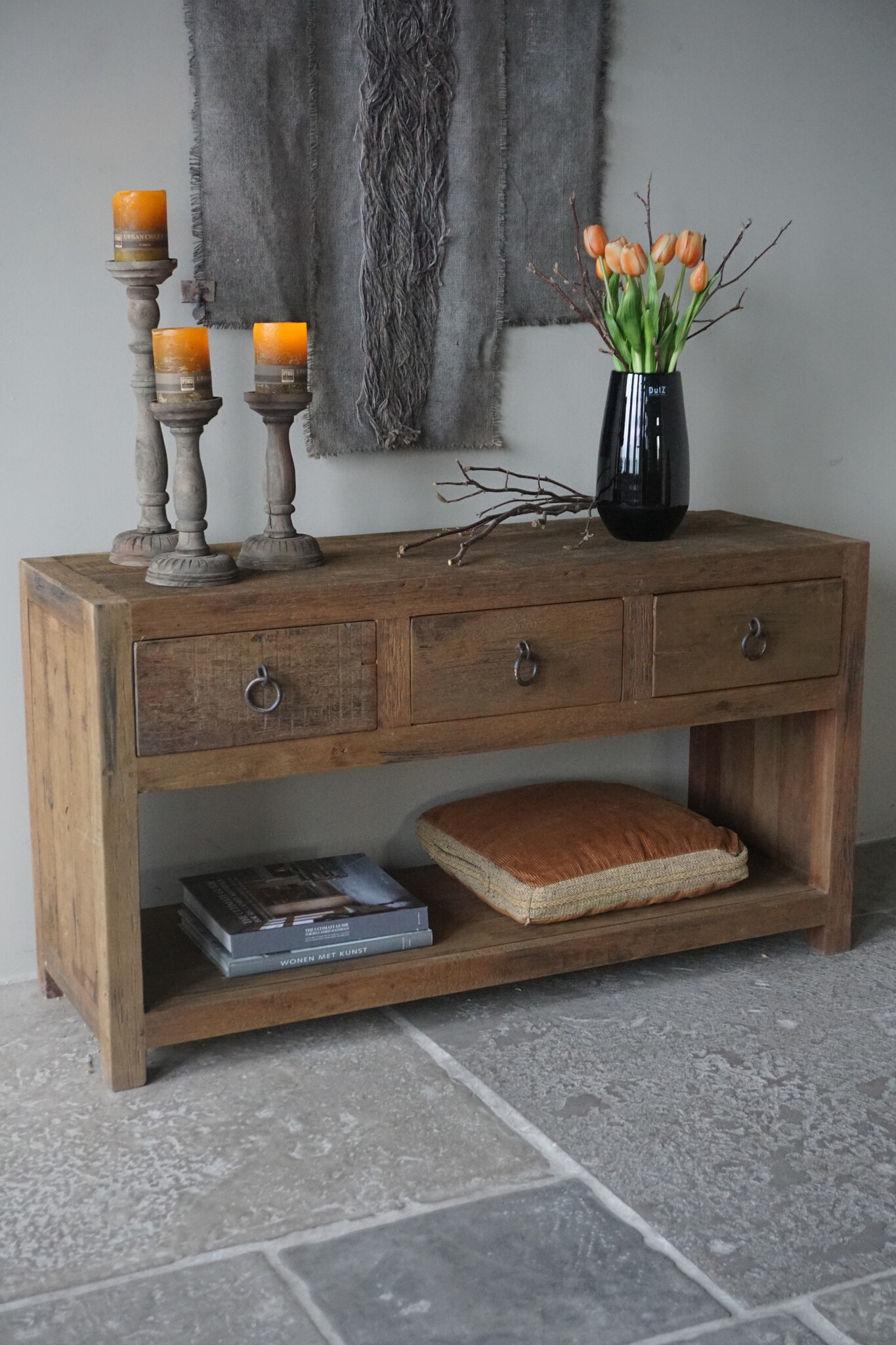 Rene Houtman Sidetable | Grey | H65 x B120 x D40 cm