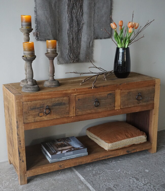 Rene Houtman Sidetable | Naturel | H65 x B120 x D40 cm