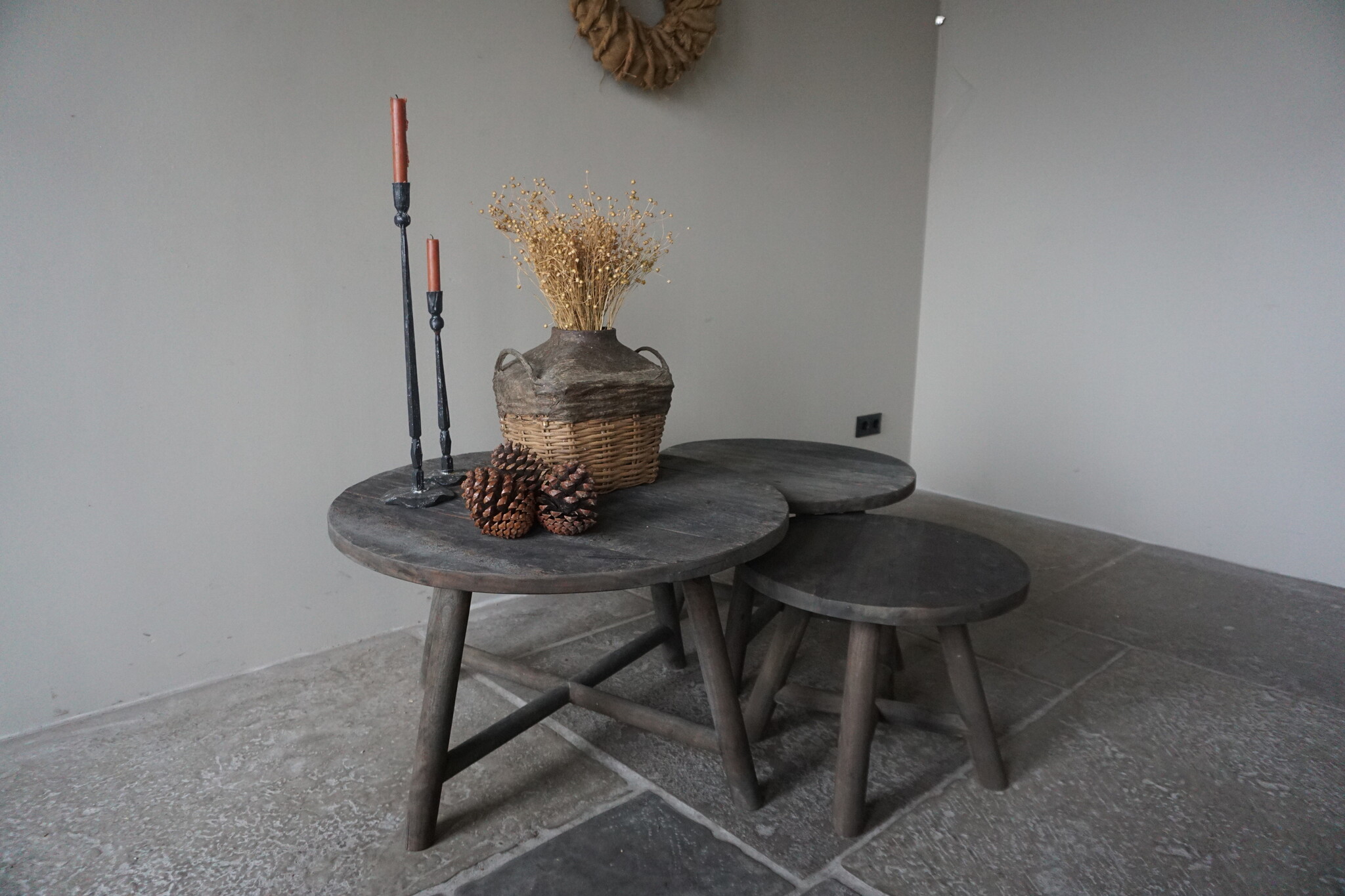 Aura Peeperkorn Salontafel Rond | Set Van 3 | 50-60-80 cm