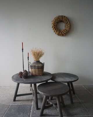 Aura Peeperkorn Salontafel Rond | Set Van 3 | 50-60-80 cm