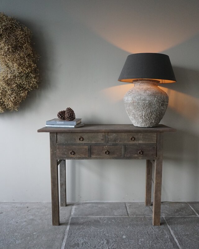 Luksa Home Collection Wandtafel Borg | Antique Grey | H90 x B120 x D45 cm