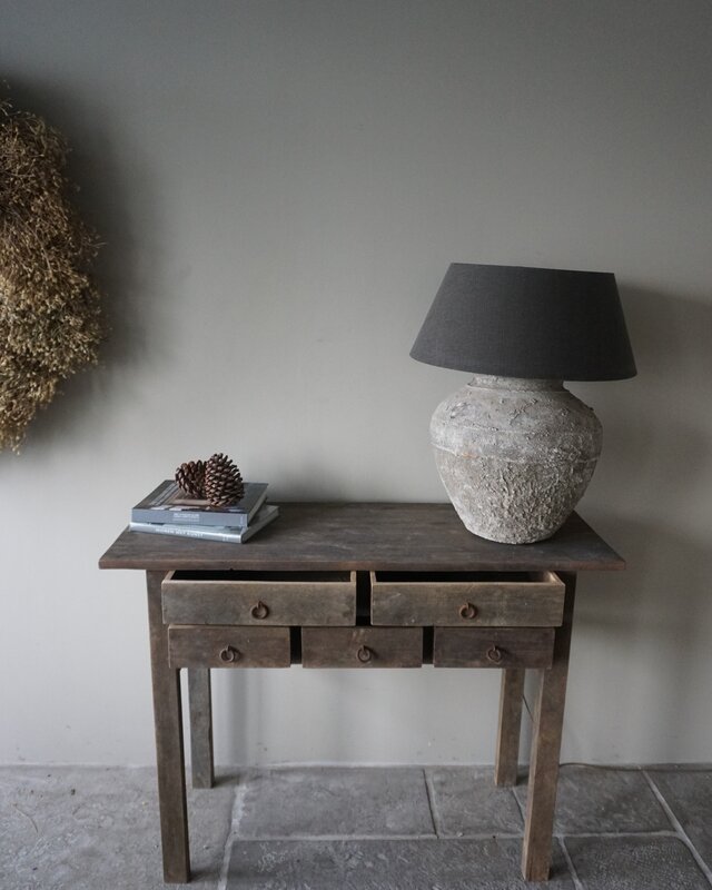 Luksa Home Collection Wandtafel Borg | Antique Grey | H90 x B120 x D45 cm