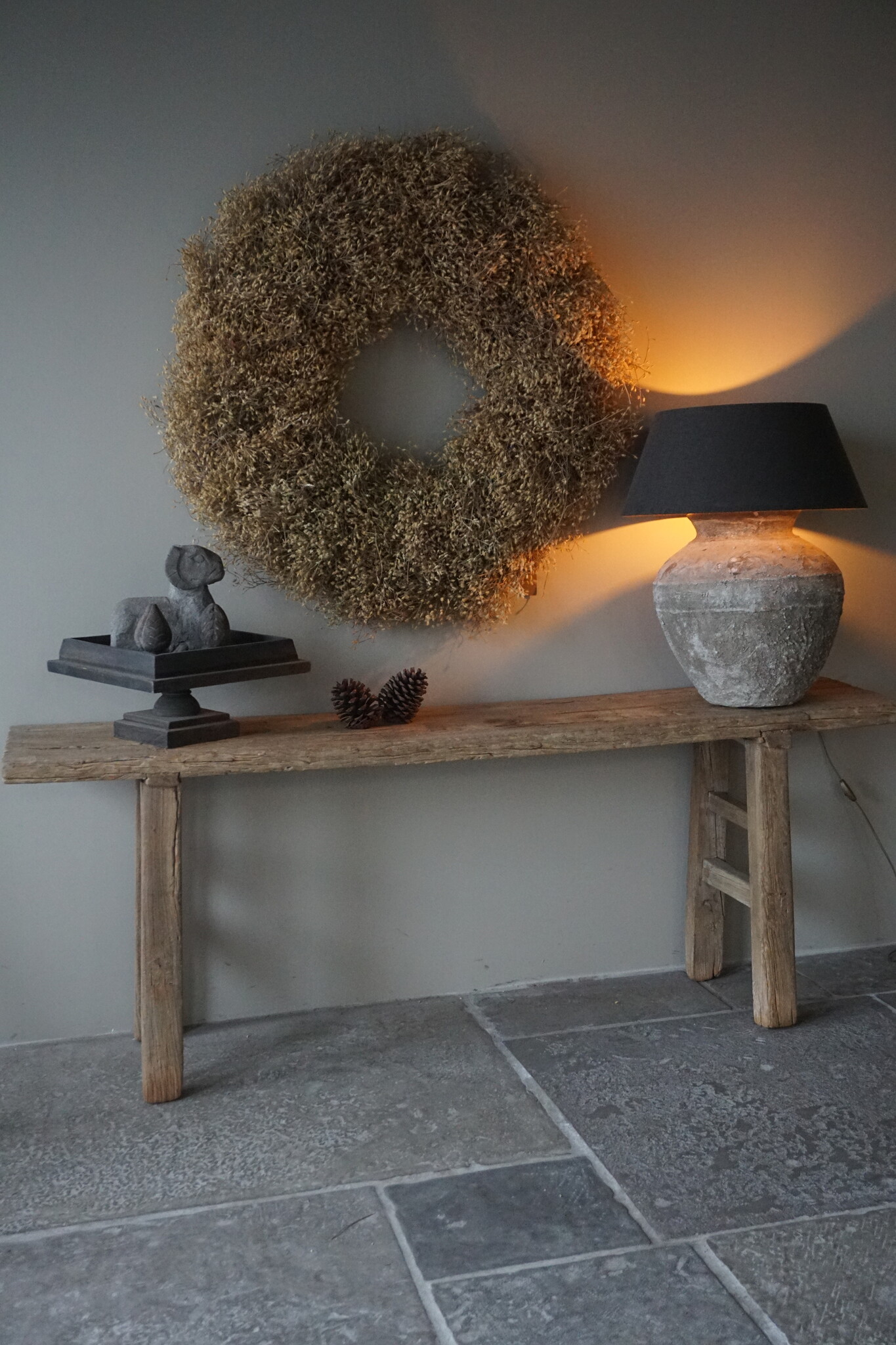 Luksa Home Collection Antiek Houten Sidetable | H72 x B195 x D44 cm