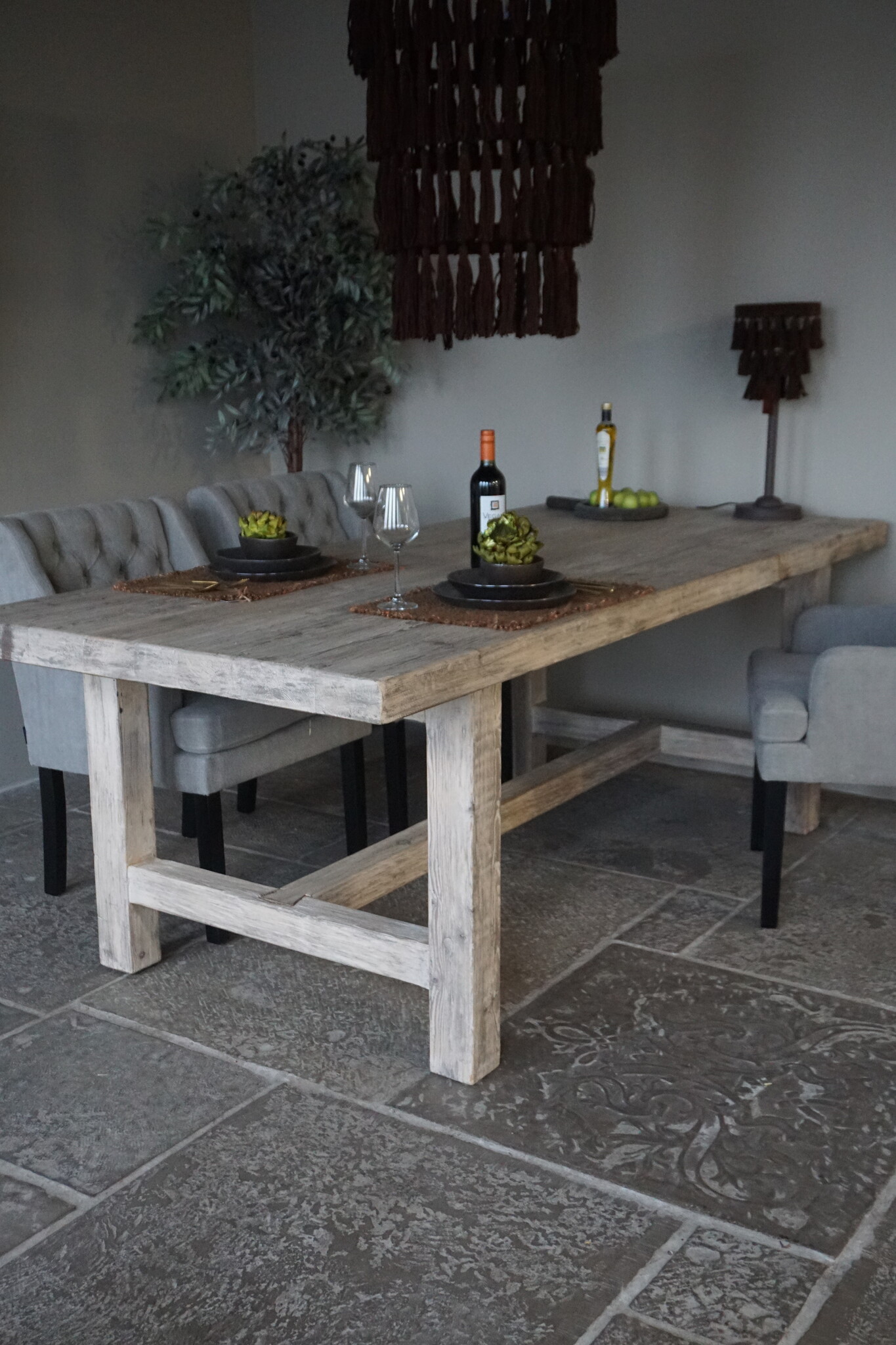 Rene Houtman Eetkamertafel Oud Hout L220xB100xH78 Cm