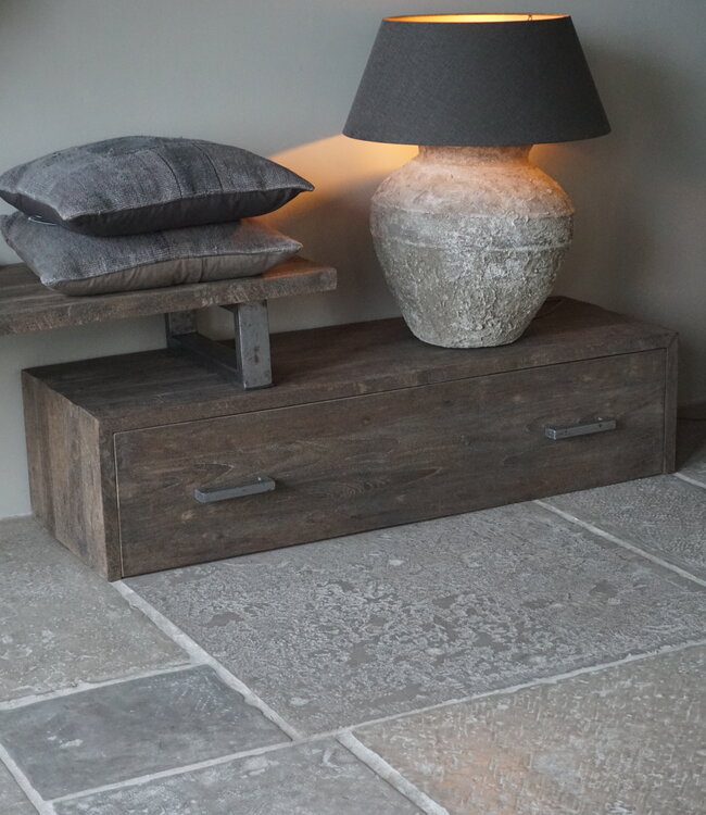 Rene Houtman TV-Meubel Nero Rustiq 1 | Met Lade | 2-delig