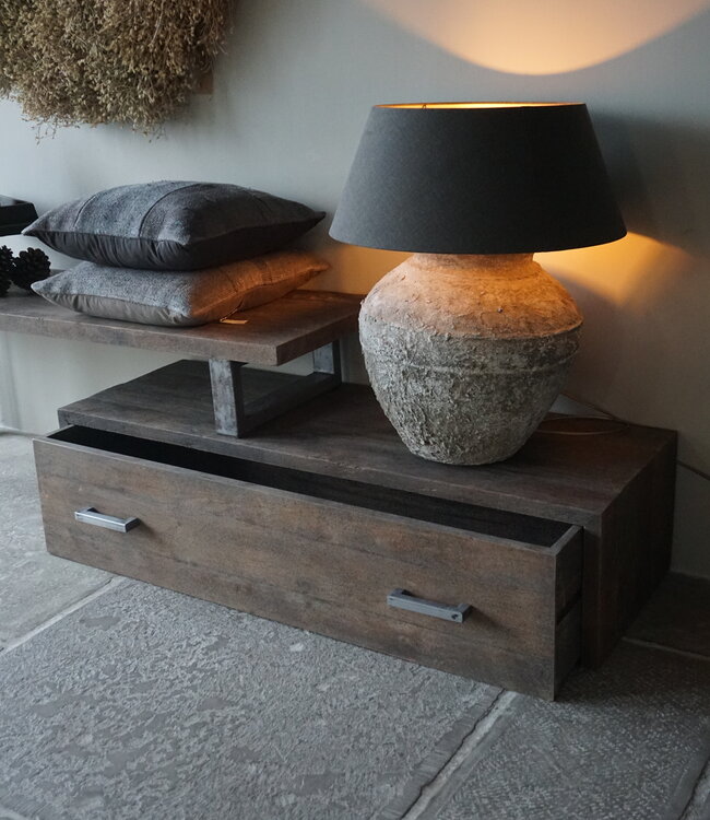 Rene Houtman TV-Meubel Nero Rustiq 3 | Met Lade | 2-delig