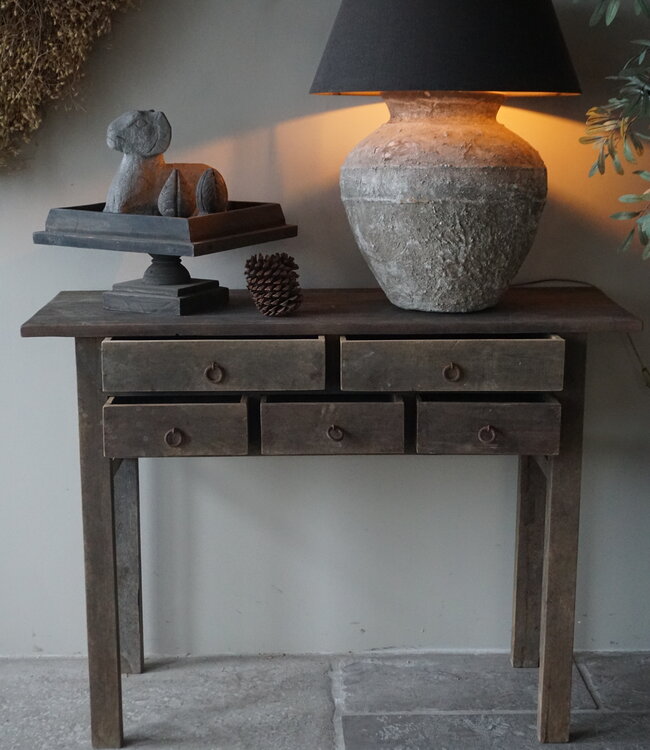 Luksa Home Collection Wandtafel Borg | Antique Grey | H90 x B120 x D45 cm