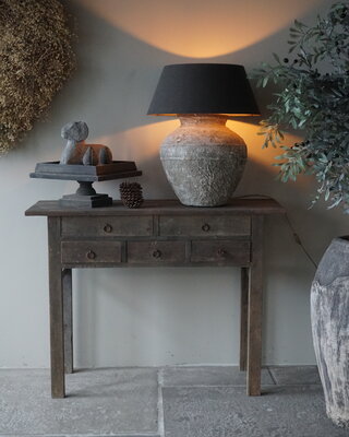 Luksa Home Collection Wandtafel Borg | Antique Grey | H90 x B120 x D45 cm