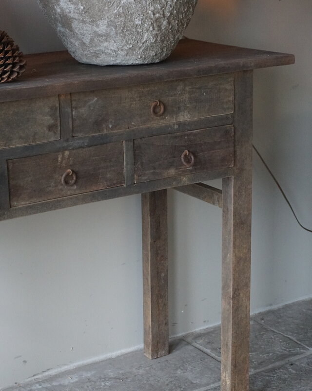 Luksa Home Collection Wandtafel Borg | Antique Grey | H90 x B120 x D45 cm