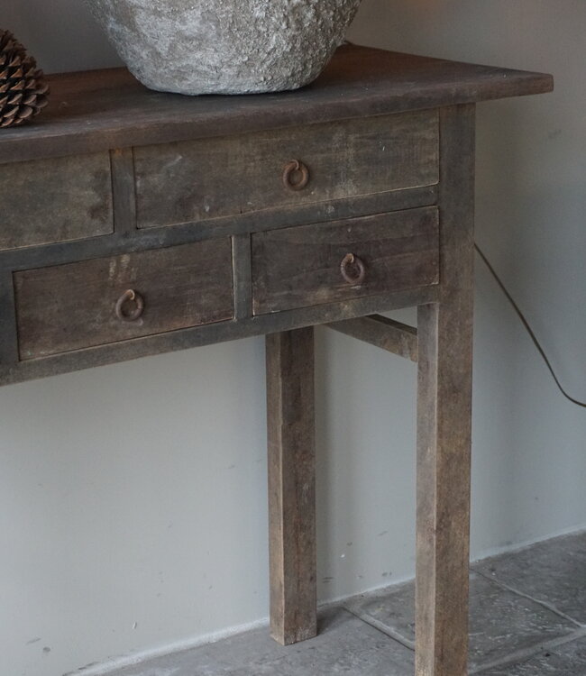 Luksa Home Collection Wandtafel Borg | Antique Grey | H90 x B120 x D45 cm