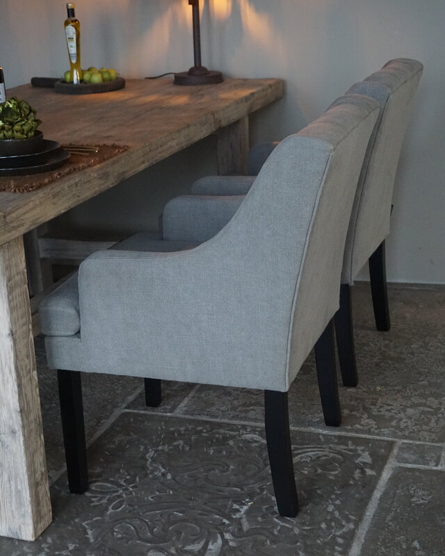 Luksa Home Collection Eetkamerstoel Doutzen Grijs/Taupe Set Van 4 - Uitlopend