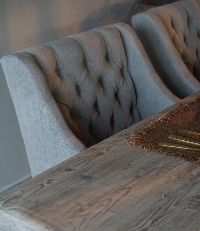 Luksa Home Collection Eetkamerstoel Doutzen Grijs/Taupe Set Van 4 - Uitlopend