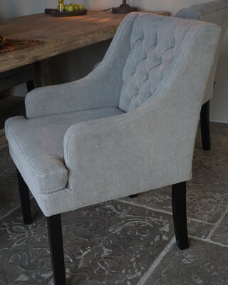 Luksa Home Collection Eetkamerstoel Doutzen Grijs/Taupe Set Van 4 - Uitlopend