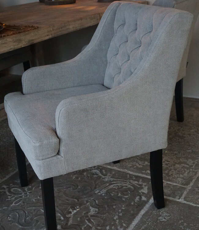 Luksa Home Collection Eetkamerstoel Doutzen Grijs/Taupe Set Van 4 - Uitlopend
