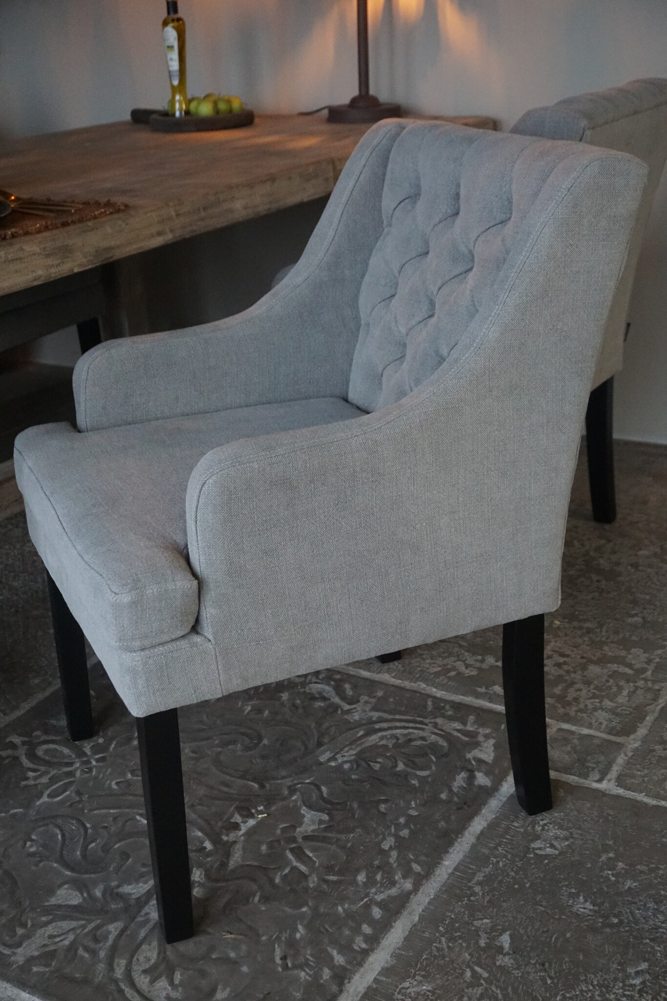 Luksa Home Collection Eetkamerstoel Doutzen Grijs/Taupe Set Van 4 - Uitlopend